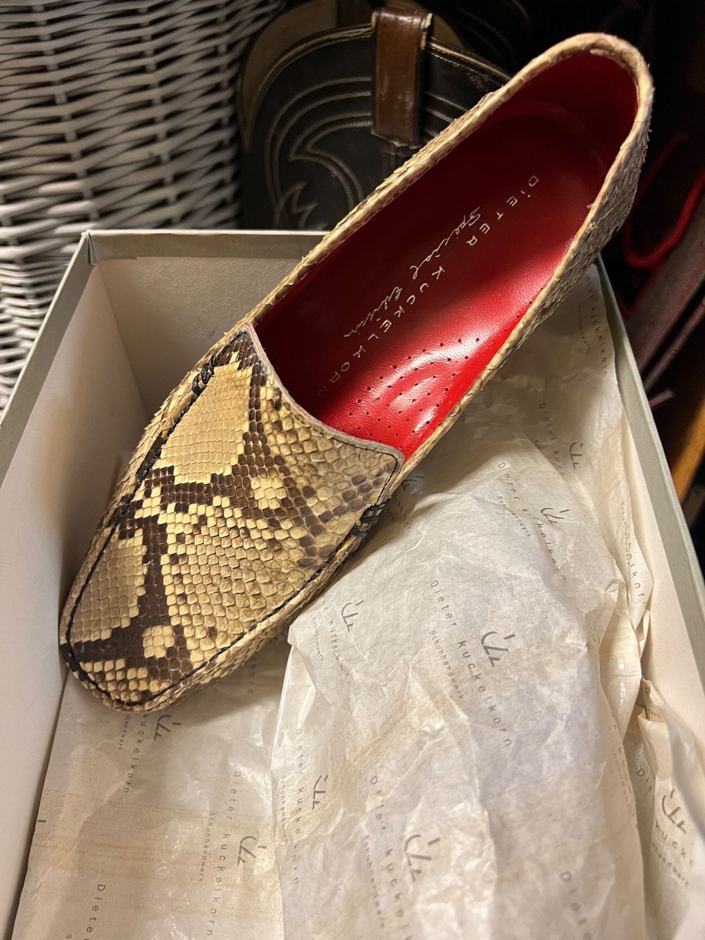 Damenschuhe: DAMEN SLIPPER ( mocassin ) PHYTON LEDER – Neu und originalverpackt aus Zürich von chair02 1