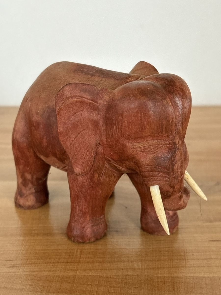 Statuette: Figur aus Holz Elefant – Usato da Rümlang venduto da BoutiqueMonique16 1