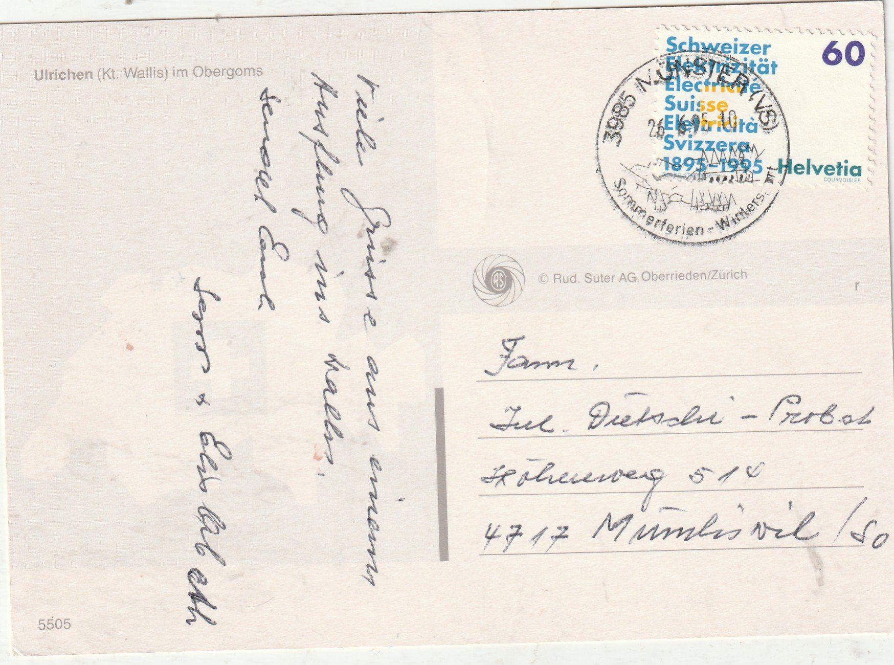 Cartes postales: Ulrichen - Postauto – D'occasion à Lumbrein par made02 1