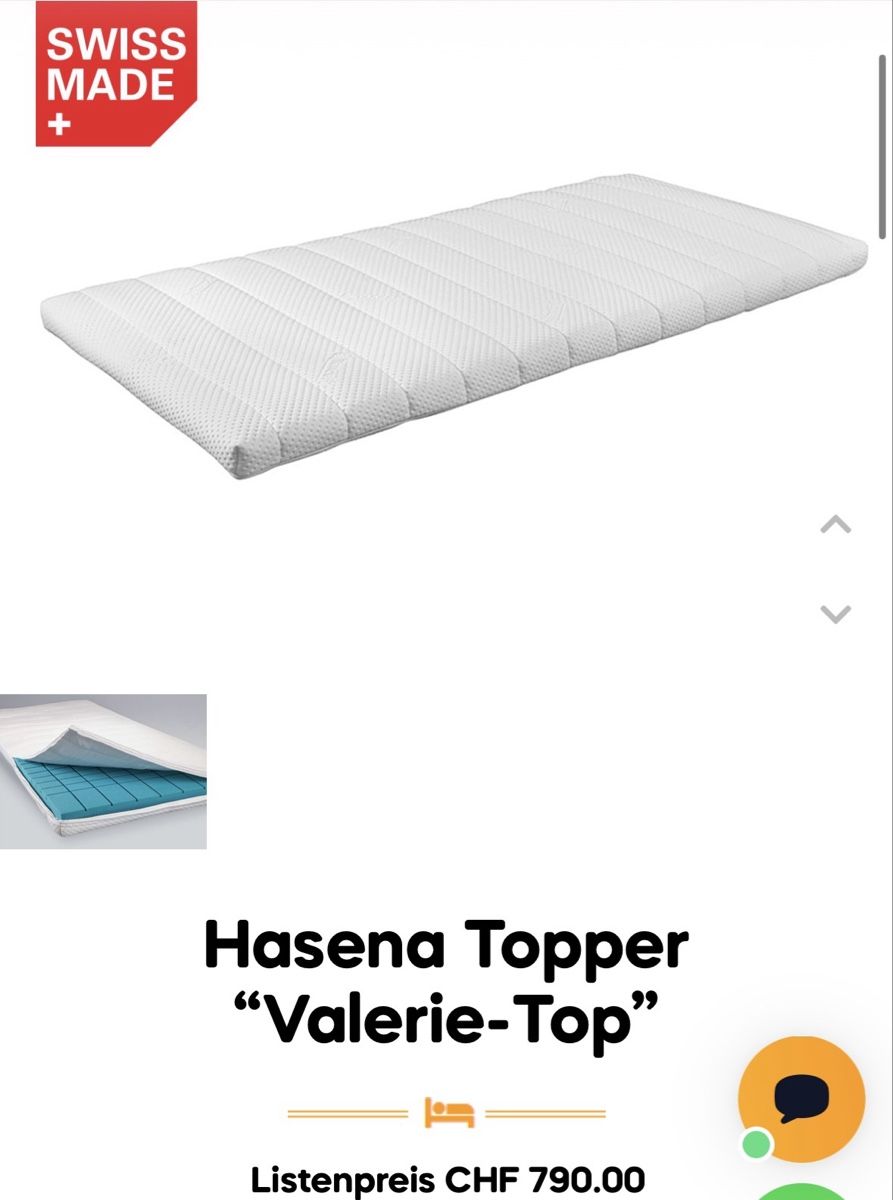 Matratzen: Hasena Valerie Top Topper – Neu (gemäss Beschreibung) aus St.Gallen von ser_9bv5