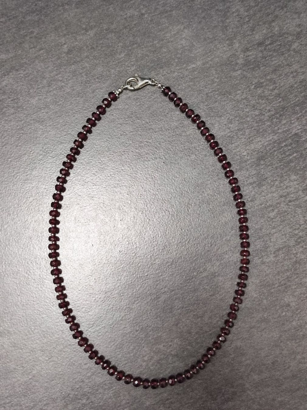 Catenine: Granatkette mit Silber 925 – Usato da Wohlen AG venduto da Tikale 5