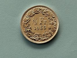 1/2 Fr. 1953 sehr schön erhalten