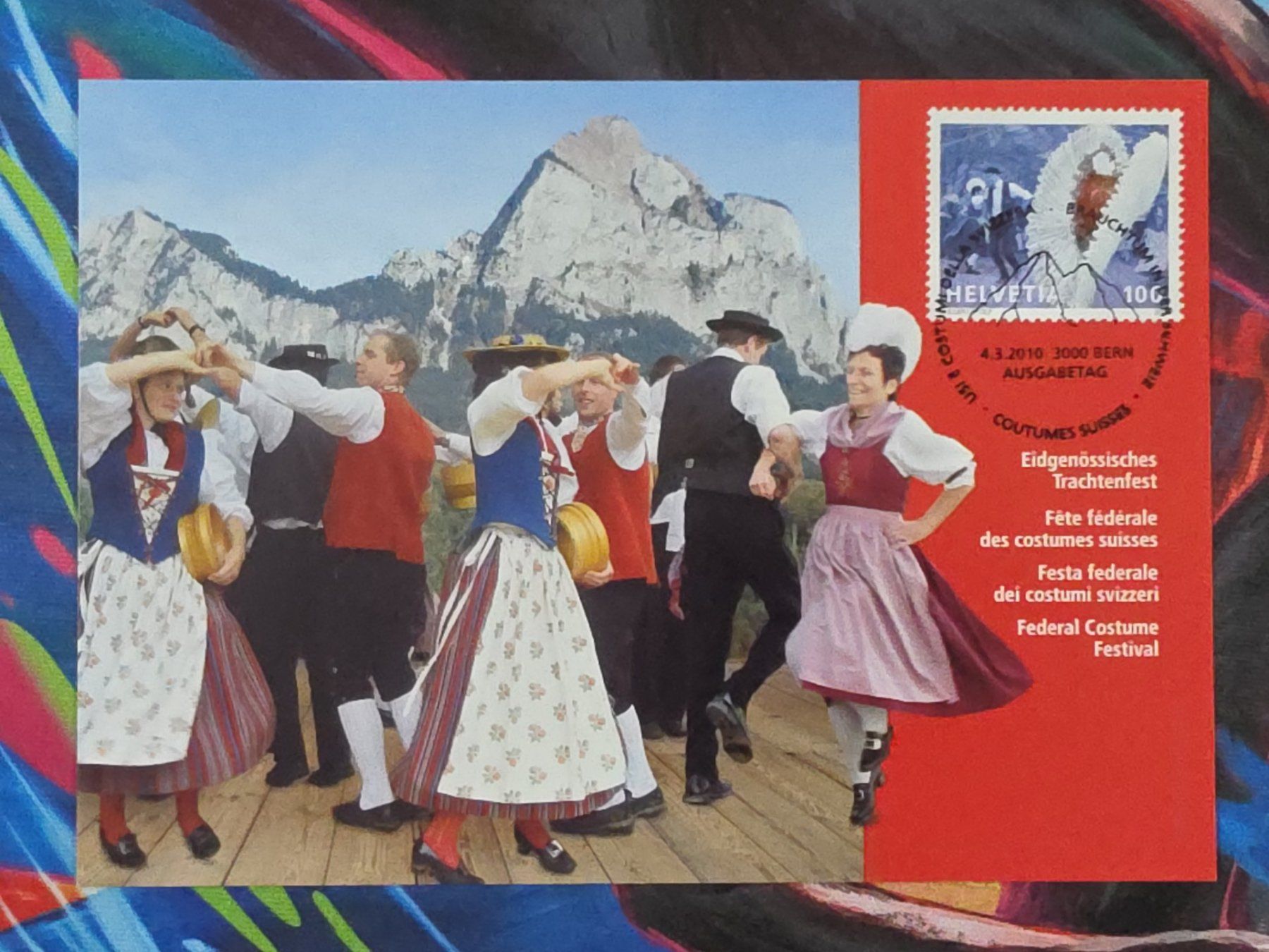 Cartoline postali: CL26 Carte Postale + Timbre Suisse 2010 – Usato da Cousset venduto da Patrick_Collections