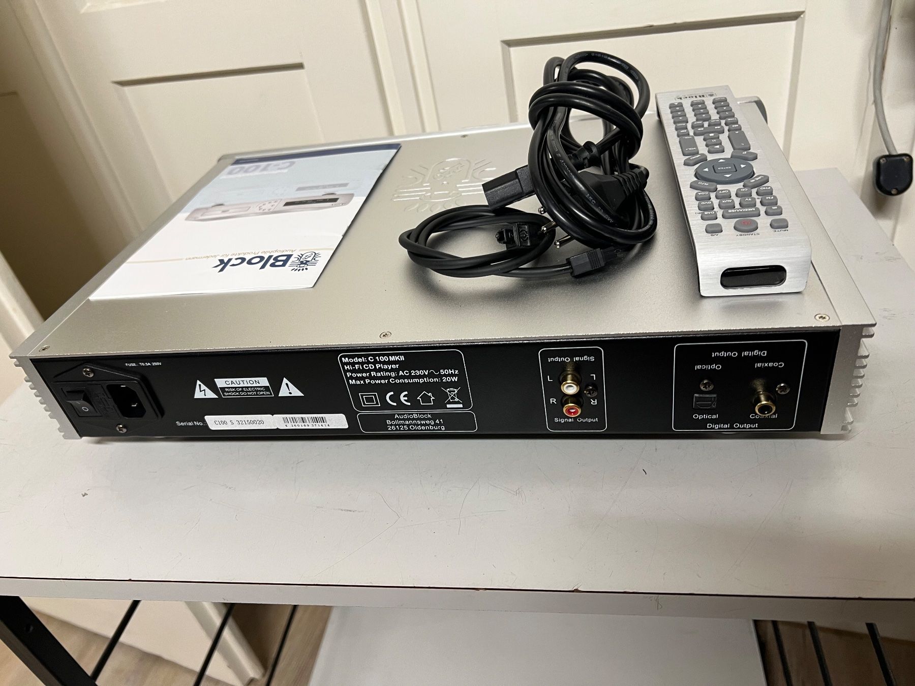 Block C 100 MKII Hi-Fi CD Player & VR 100+ Stereo Receiver (Gebraucht ...