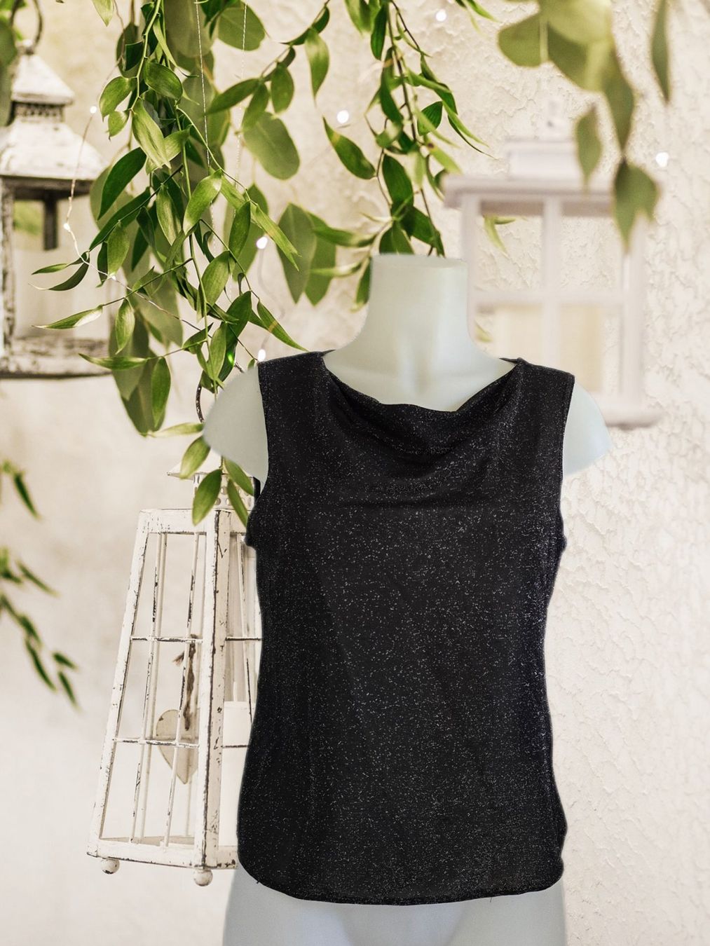 Tops: Damen Top schwarz dezent glitzer – Neuf (Voir description) à Aarburg par Hystoria