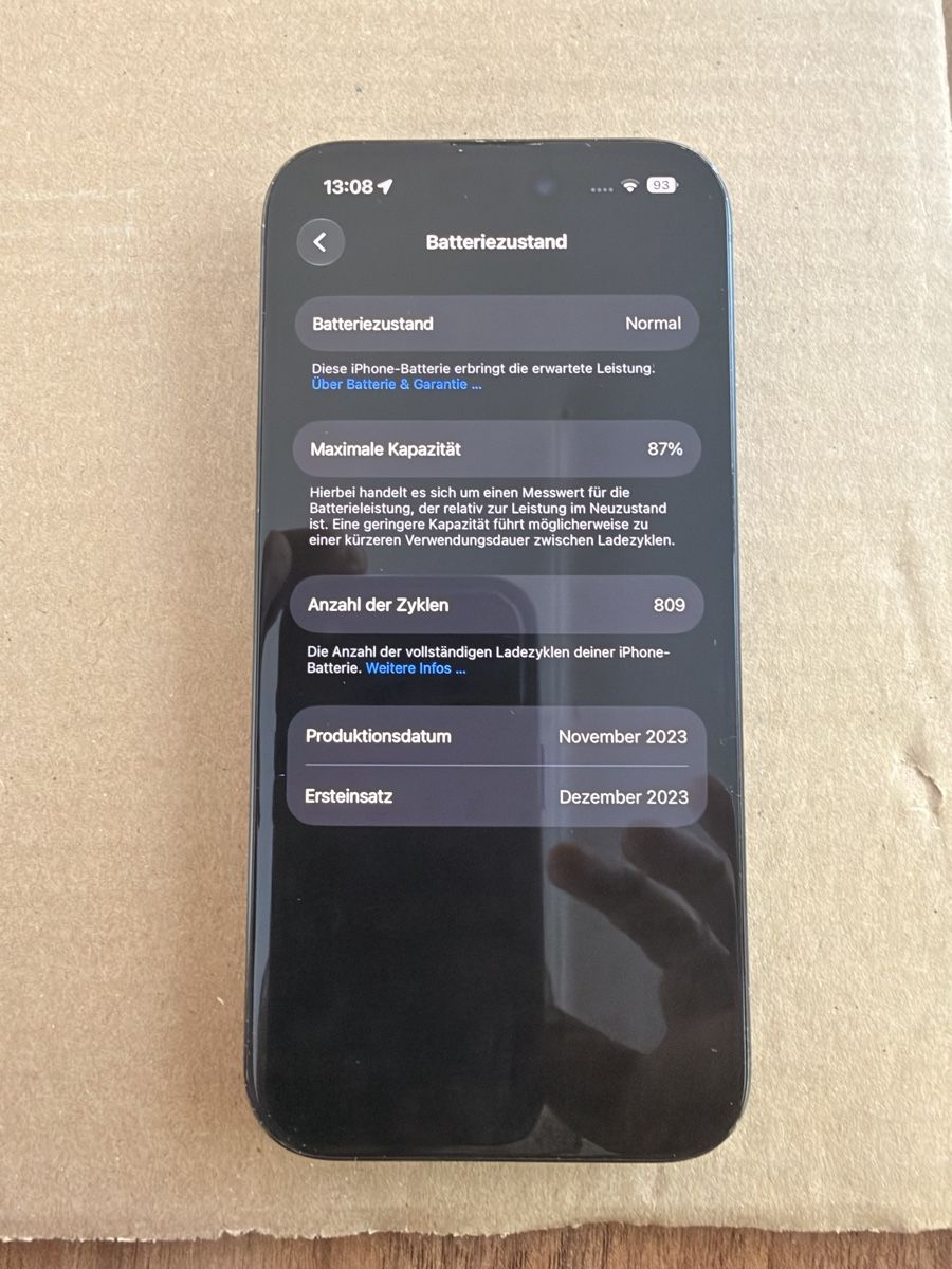 Apple Handys / Smartphones: iPhone 15 Pro  256 GB guter Zustand  – Gebraucht aus Studen BE von remix_bnc