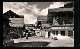 Adelboden, Dorfstrasse mit Friseurgesch