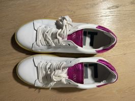 Tolles Paar Damen-Sneakers, weiss/pink, Grösse 37