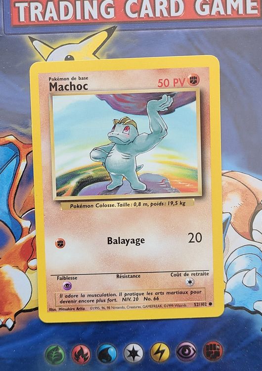 Pokémon Carte collezionabili: Carte Pokémon Machoc (Set de base) 52/102 (fr) – Nuovo (secondo la descrizione) da Bex venduto da Edji1138