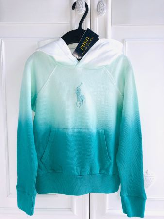Ralph Lauren girls pullover hoodie sweatshirt 7Y NEW w TAGs
