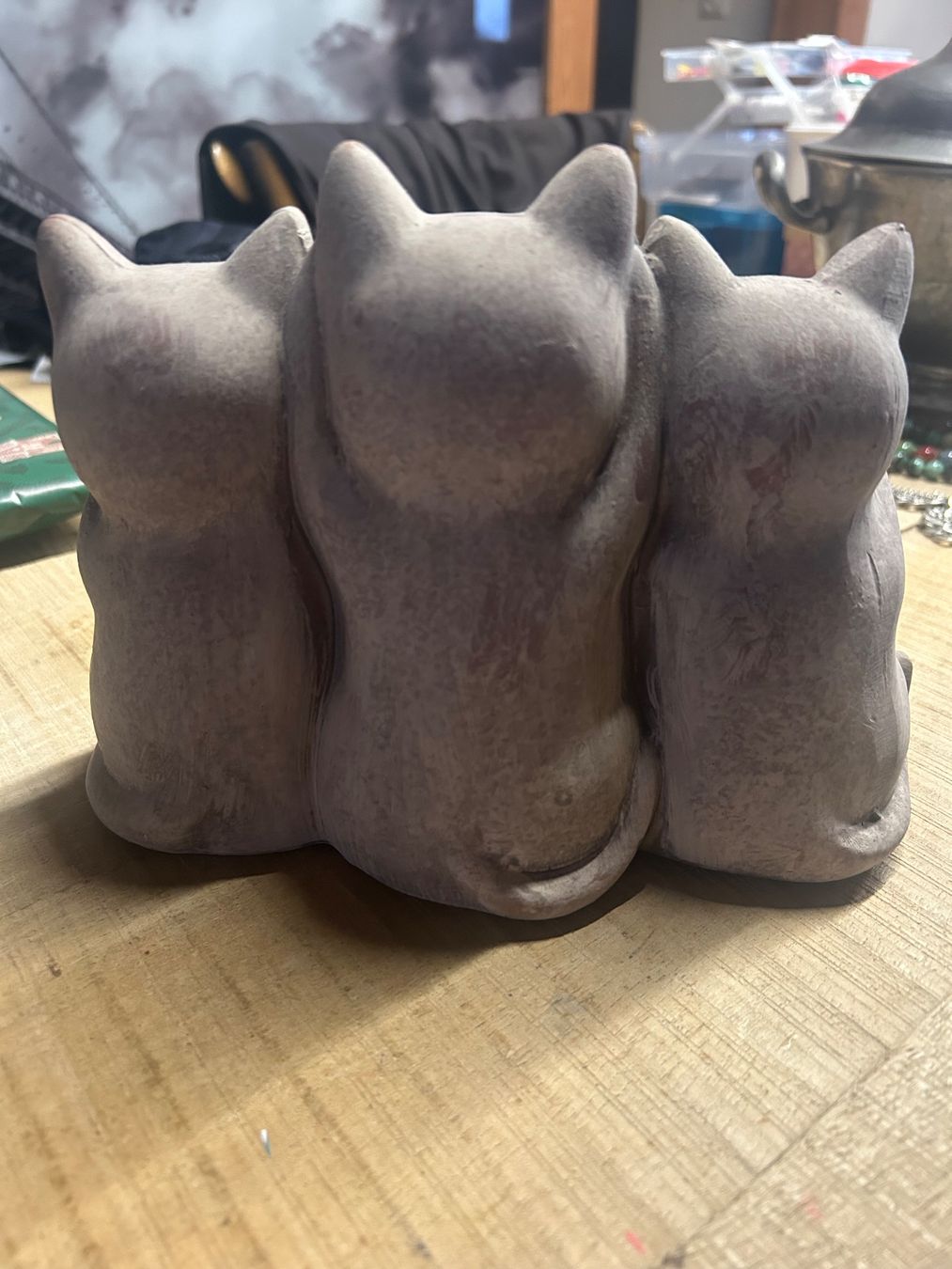 Sculptures & Statues: Statue avec 3 chats – D'occasion à Val-d'Illiez par Dombou 1