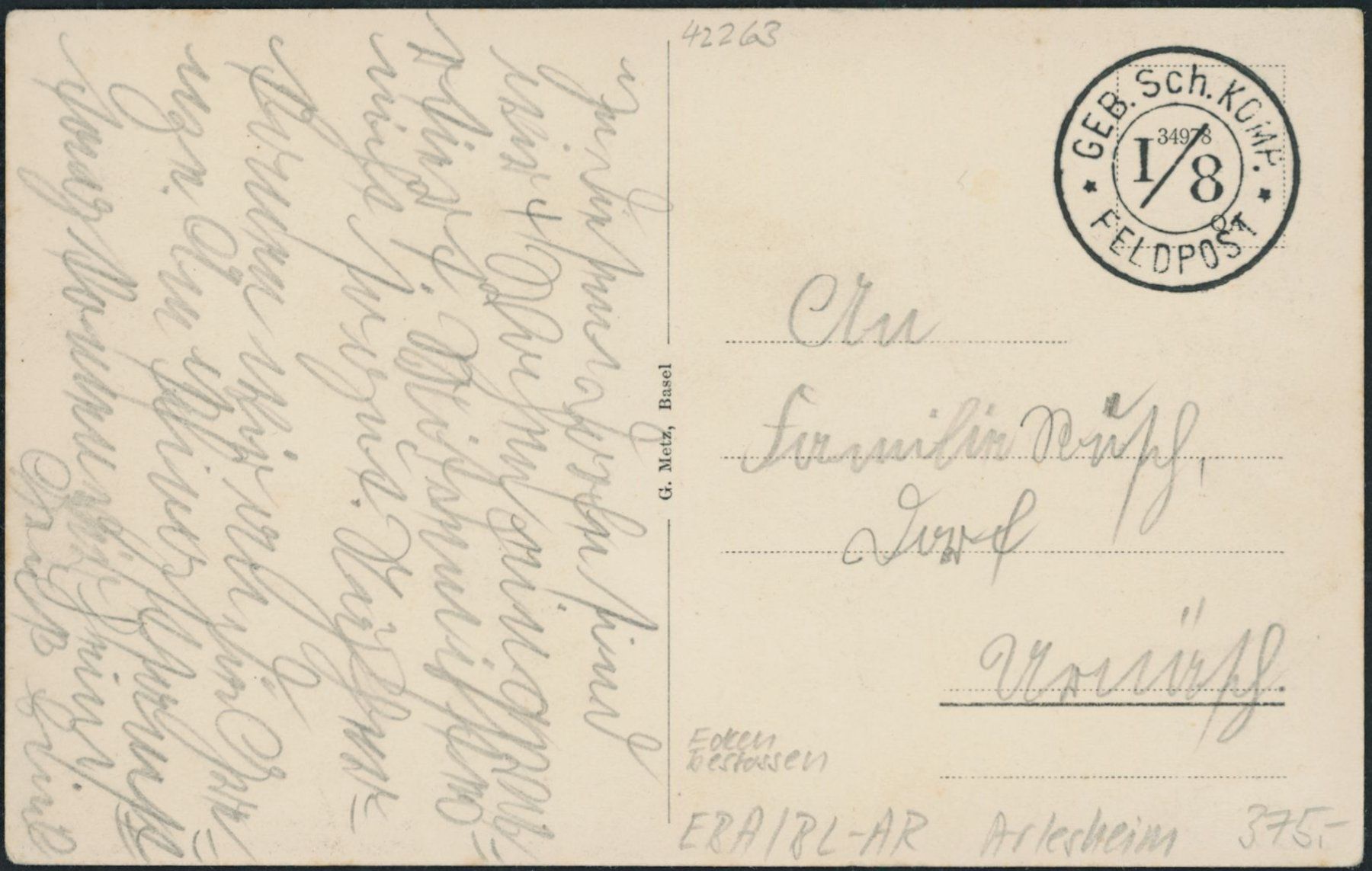 Cartoline postali: BL Arlesheim - Bahnhof - Birseck Bahn BEB - Tram – Usato da Schindellegi venduto da leecollect 1