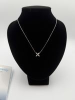 18K Weissgold Halskette mit Diamant-Anhänger 0.54 ct | HRD Z