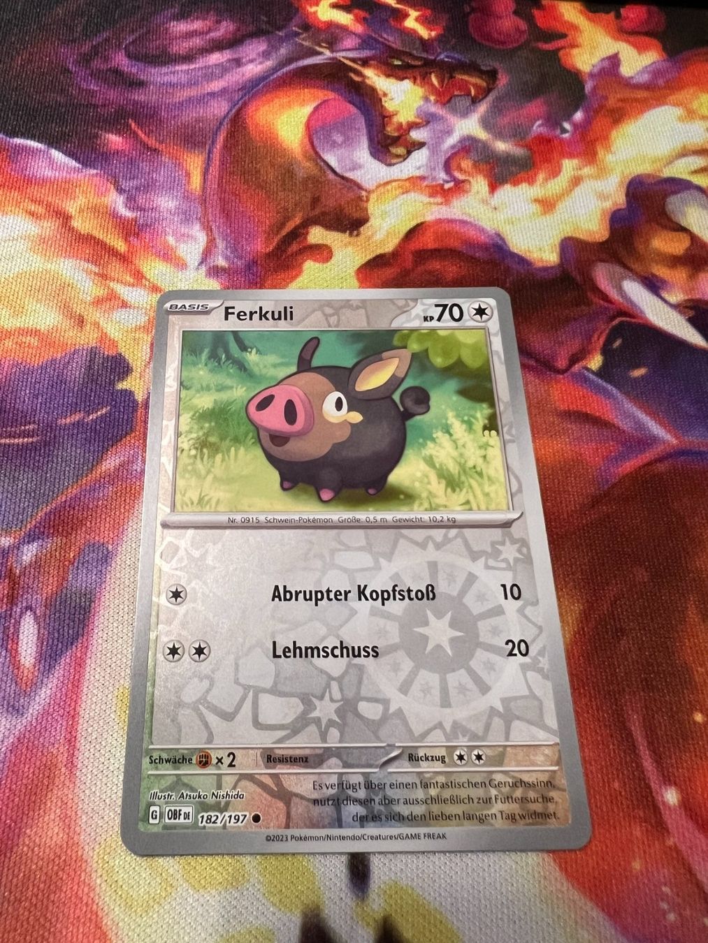 Pokémon Carte collezionabili: Ferkuli (OBF 182) / Reverse Holo / Obsidianflammen – Nuovo (secondo la descrizione) da Bülach venduto da CherryBlu