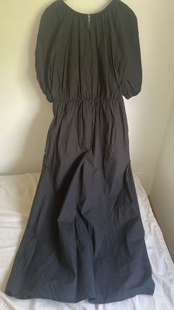 Robe longue noire InWear, manches bouffantes, taille 38/M