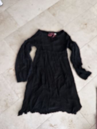 Kleid schwarz Wiya Made in Italy Groesse U 80% Viskose