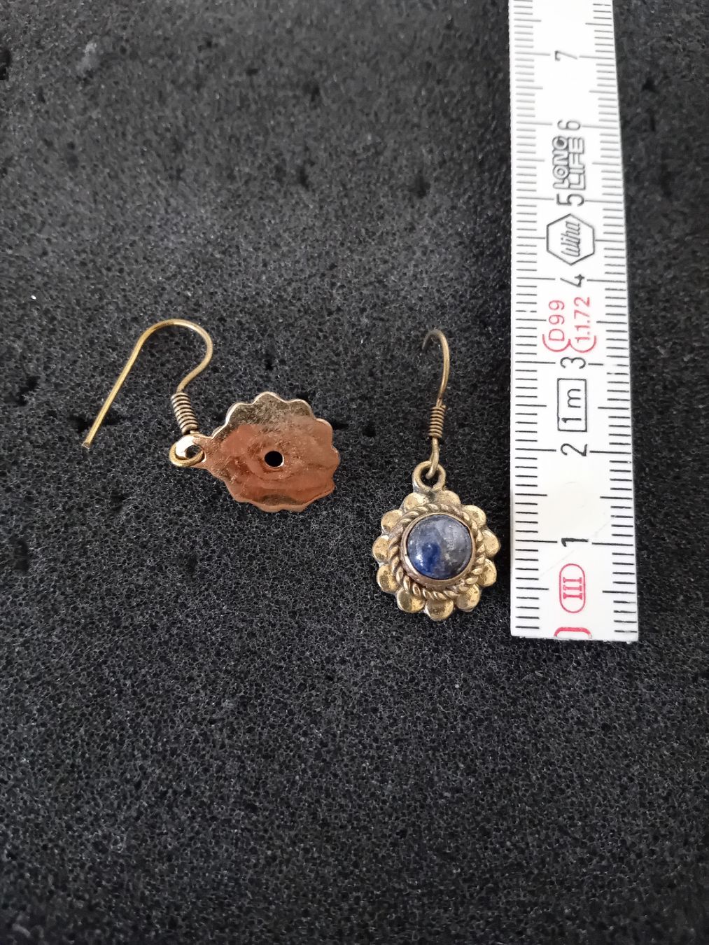 Orecchini pendenti & Orecchini a lobo: Ohrhänger aus Messing mit Lapislazuli – Nuovo (secondo la descrizione) da Zürich venduto da Gillheri 1