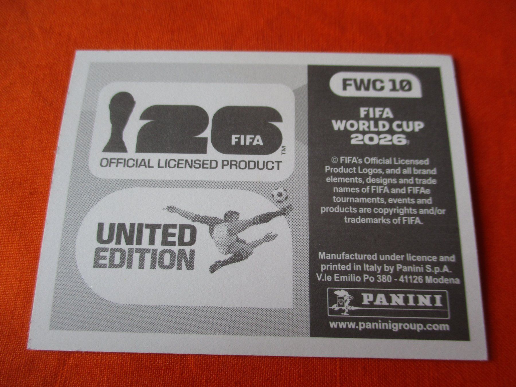 Panini Carte collezionabili: Panini WM 2026, FWC 10 – Usato da Birsfelden venduto da alles-muss-raus 1