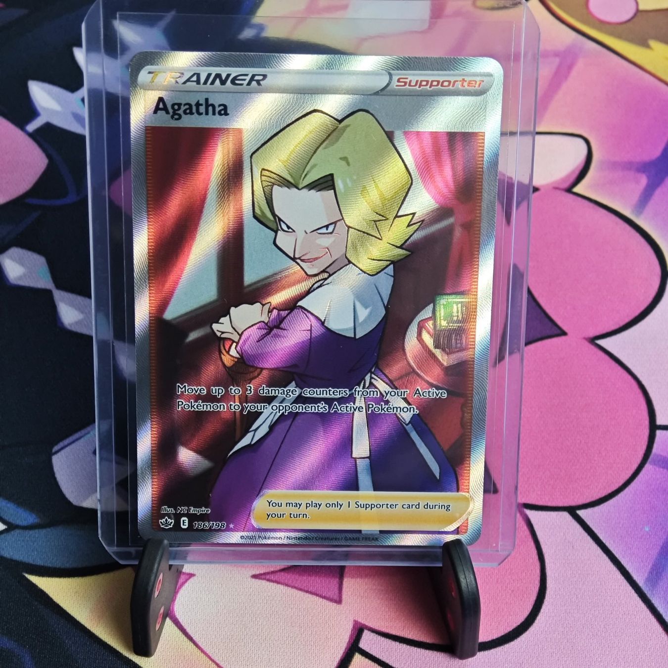 agatha pokemon card Pokemon Card Agatha 089/70 HR s6K 2021 MINT Japanese q027