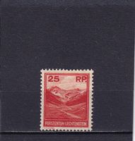 Liechtenstein 1933 (23.I.) Landschaften, kleineres Format