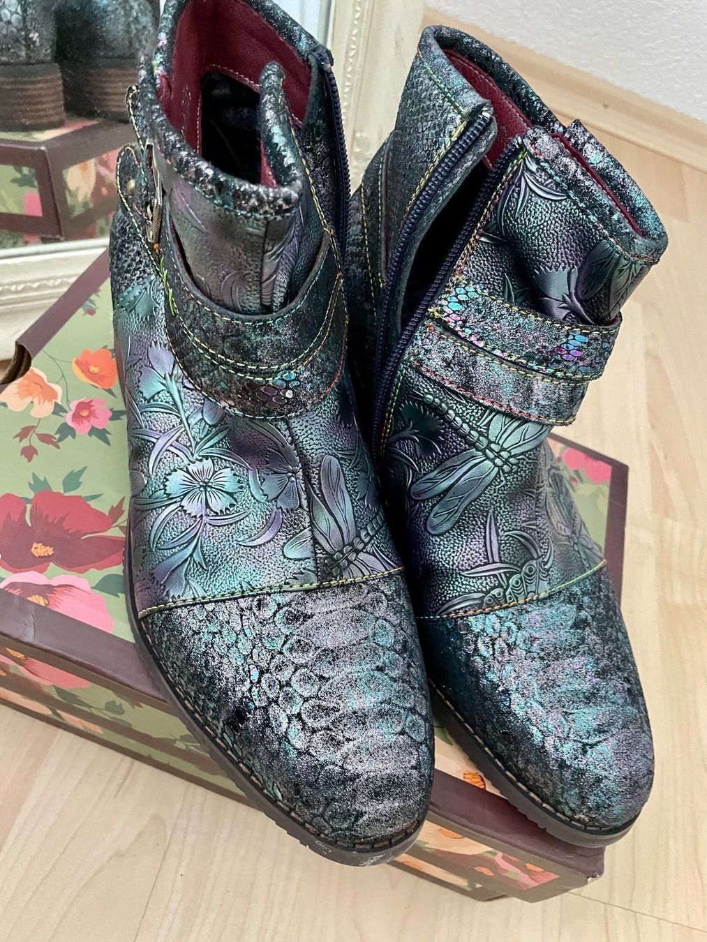 Scarpe da donna: SOCOFY Chunky Heel Stiefeletten – Nuovo e nell'imballaggio originale da Glattpark-Opfikon venduto da Anahita-R 2