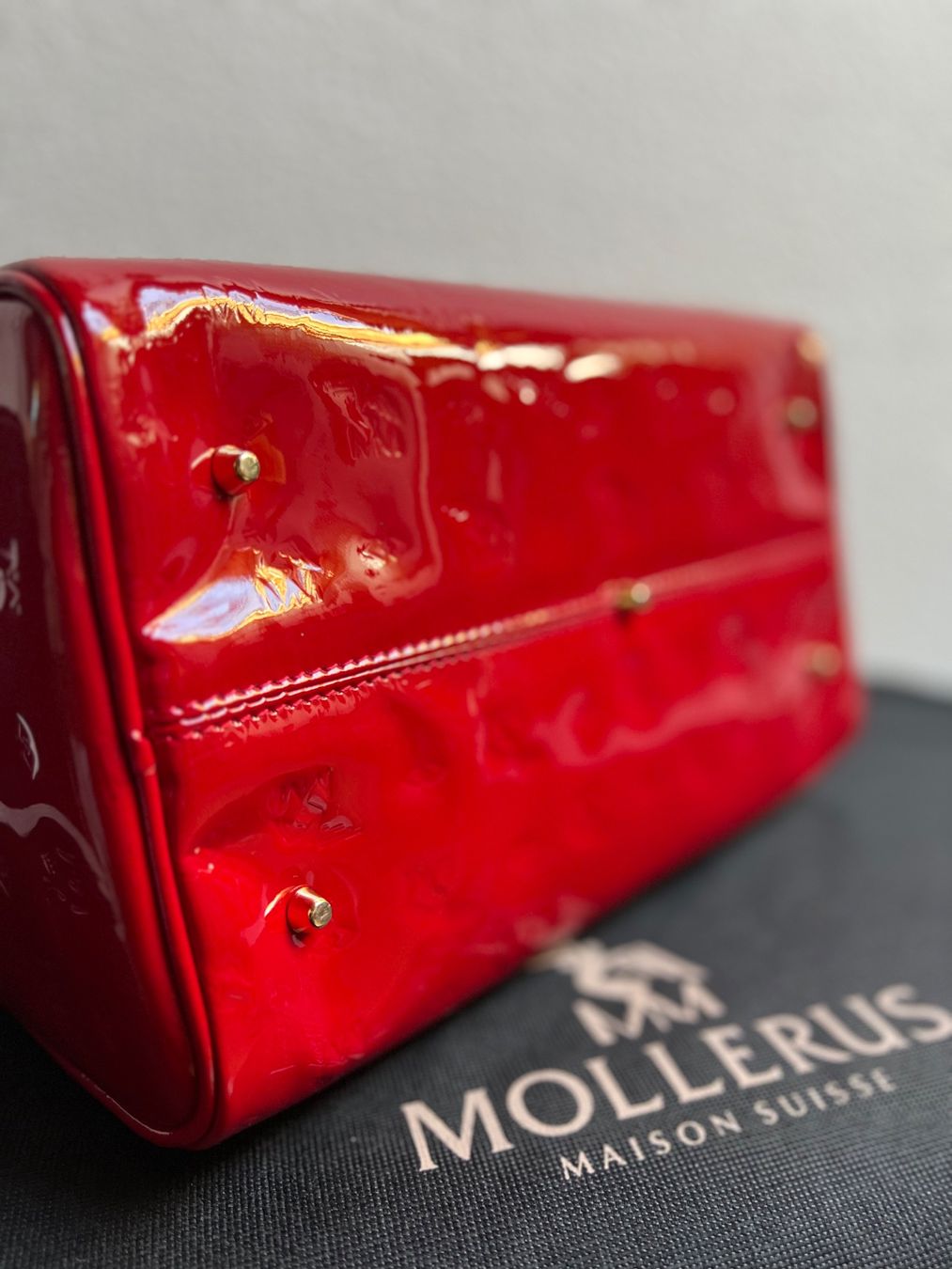 Maison Mollerus Borse da donna: Wunderschöne rote Maison Mollerus Tasche – Usato da Fischbach LU venduto da Dear.Luki 6
