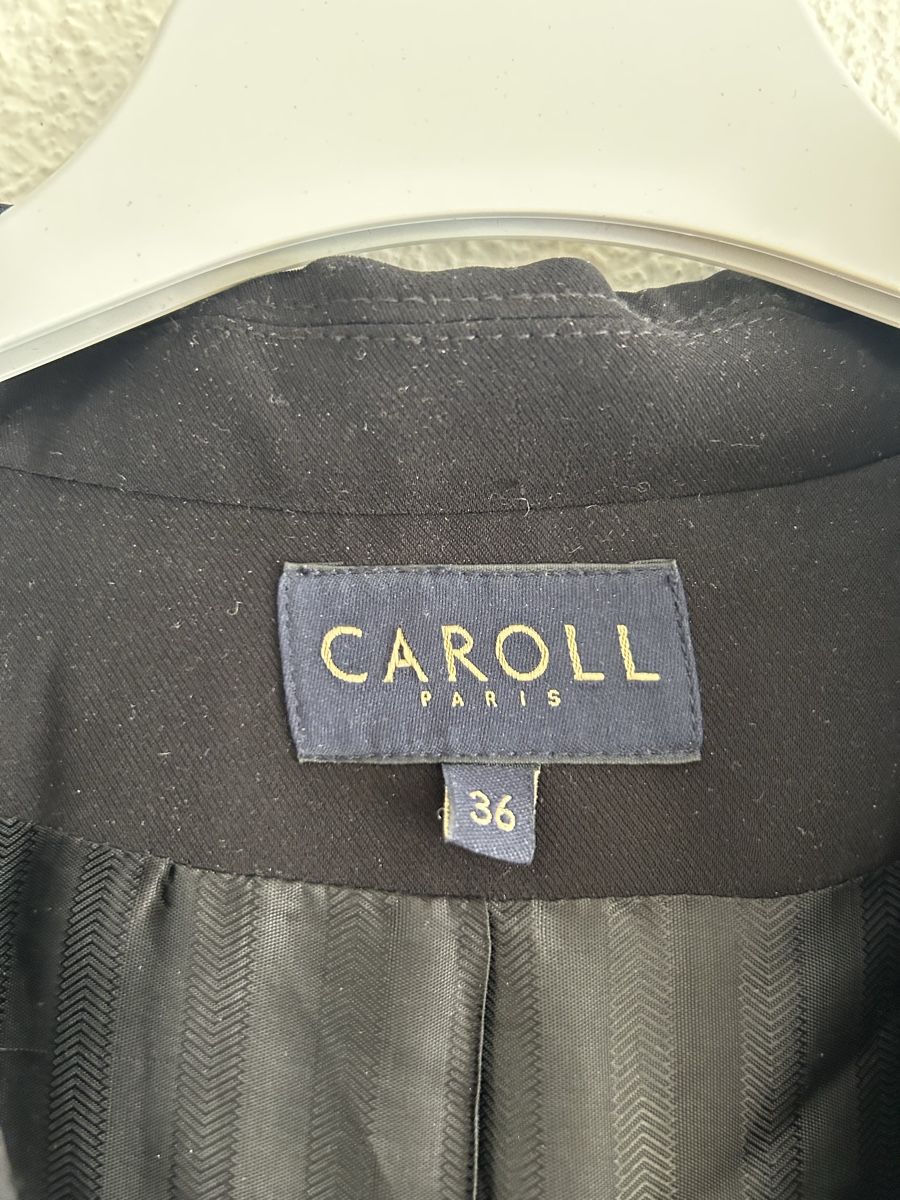 Caroll Giacche: Veste tailleur CAROLL noire - Taille 36 – Usato da Morges venduto da cat_6cm9 1