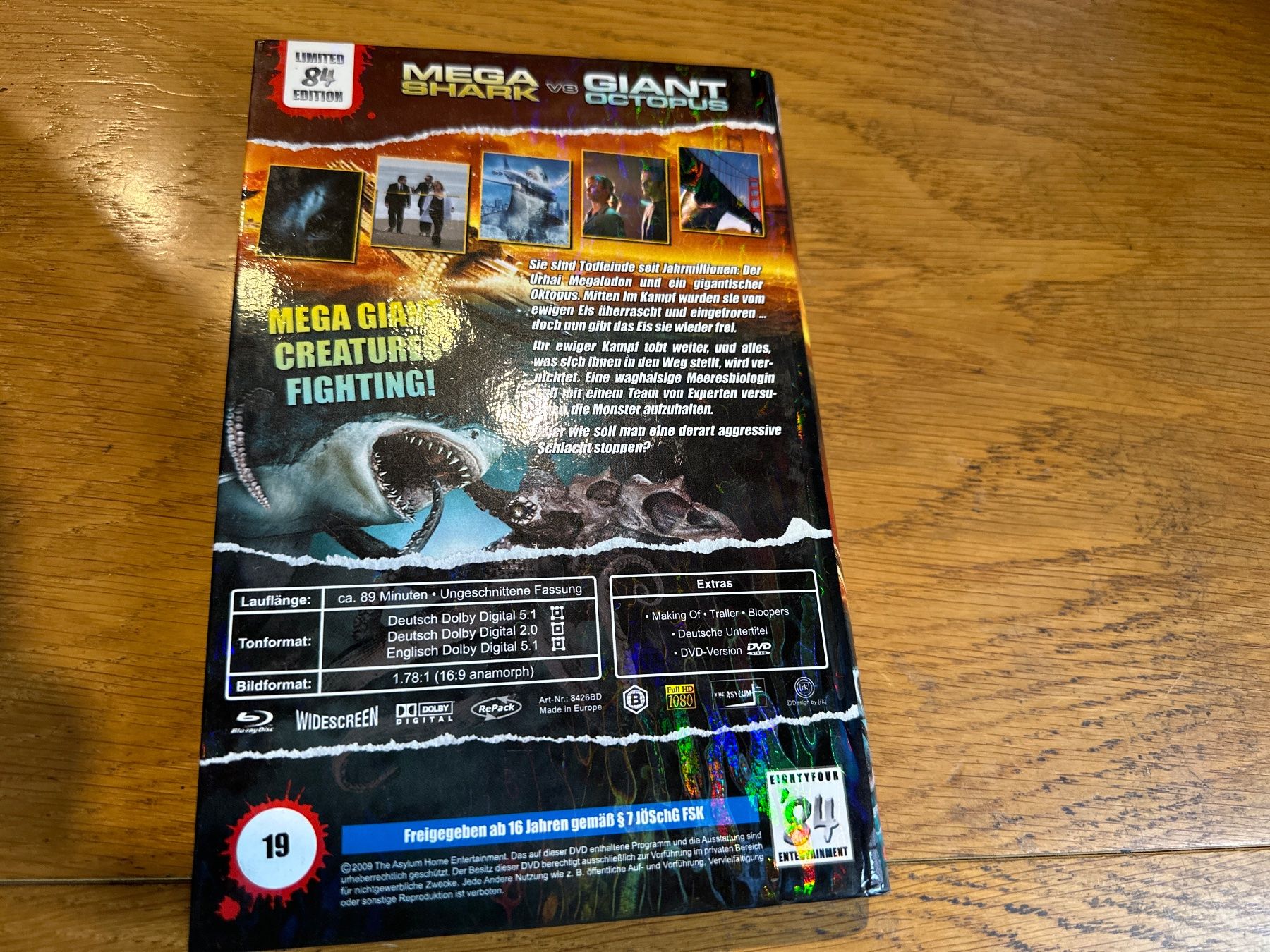 Tutti i DVDs: Mega Shark, Giant Octopus gr. Hartbox  84 Entertainment – Usato da Benken ZH venduto da Audi-erich 1