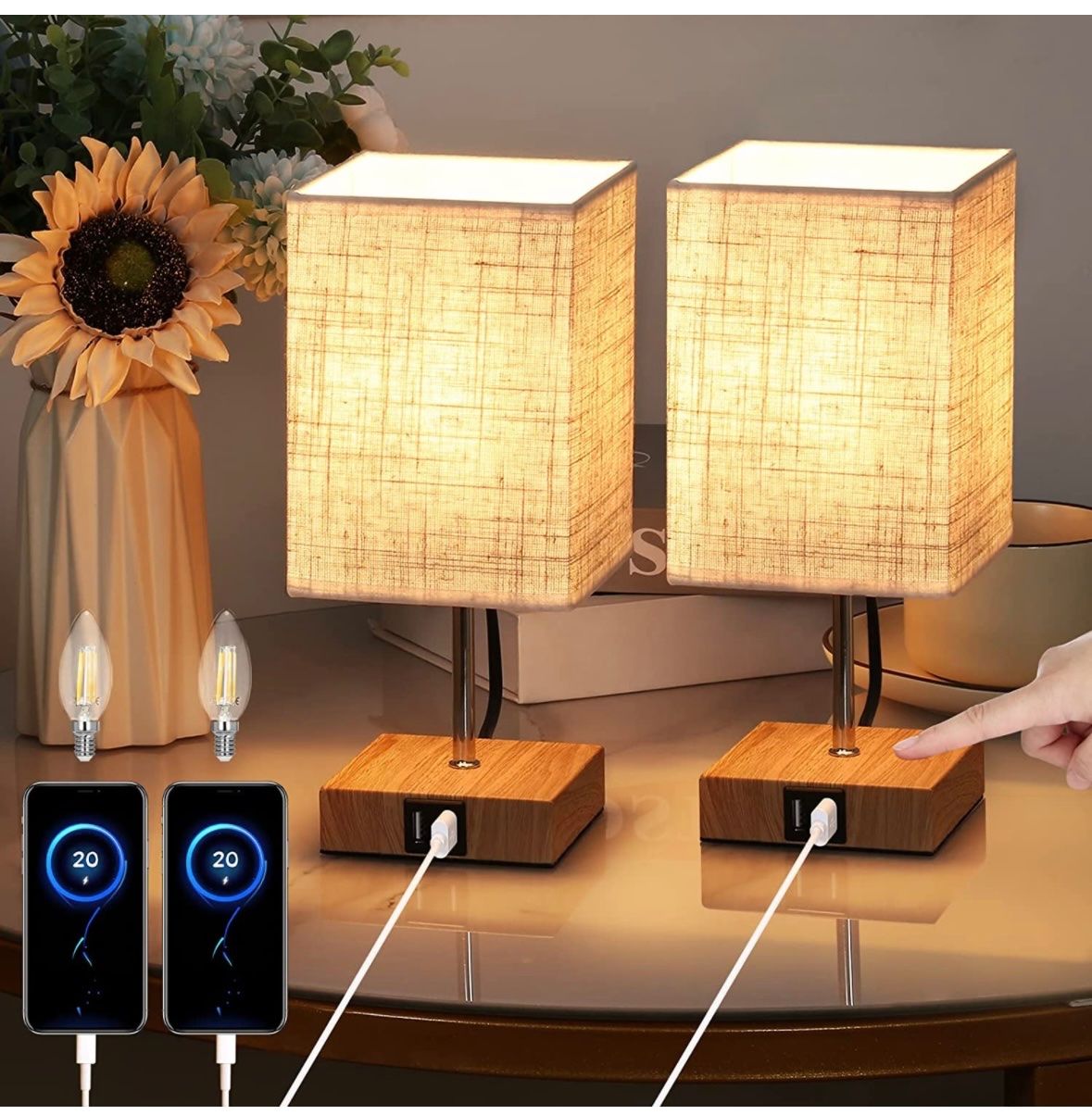 Lampade: 2X Tischleuchten Touch – Nuovo e nell'imballaggio originale da Nuglar venduto da SaleRitter