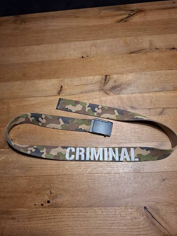 Cinture: CRIMINAL Militärgürtel – Usato da Niederuzwil venduto da Liberatopixel