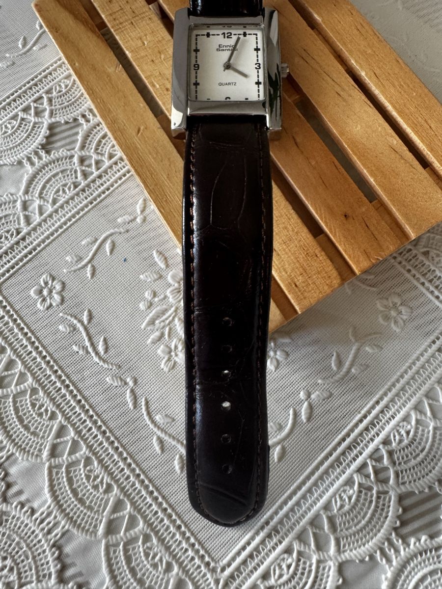 Montres: Ennic Santini Quartz Watch Rectangular Case Used – D'occasion à Gerlafingen par naj_vj8s 3