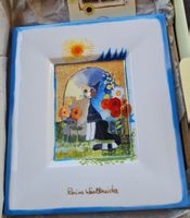 Rosina Wachtmeister Goebel Wandbild "Katze im Garten" Neu