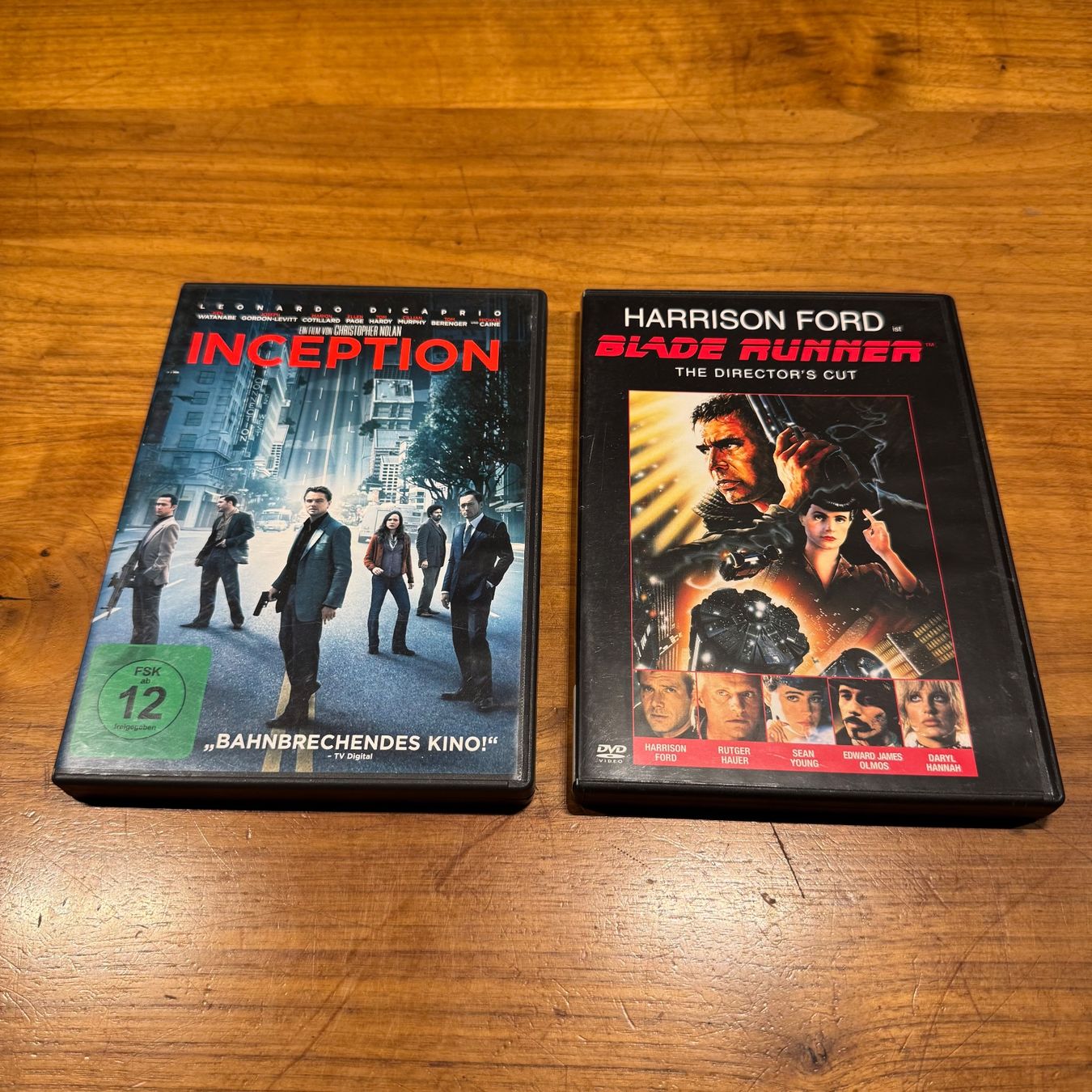 Tutti i DVDs: DVD-Paket Sci-Fi Action: Inception / Blade Runner – Usato da Hilterfingen venduto da nuen
