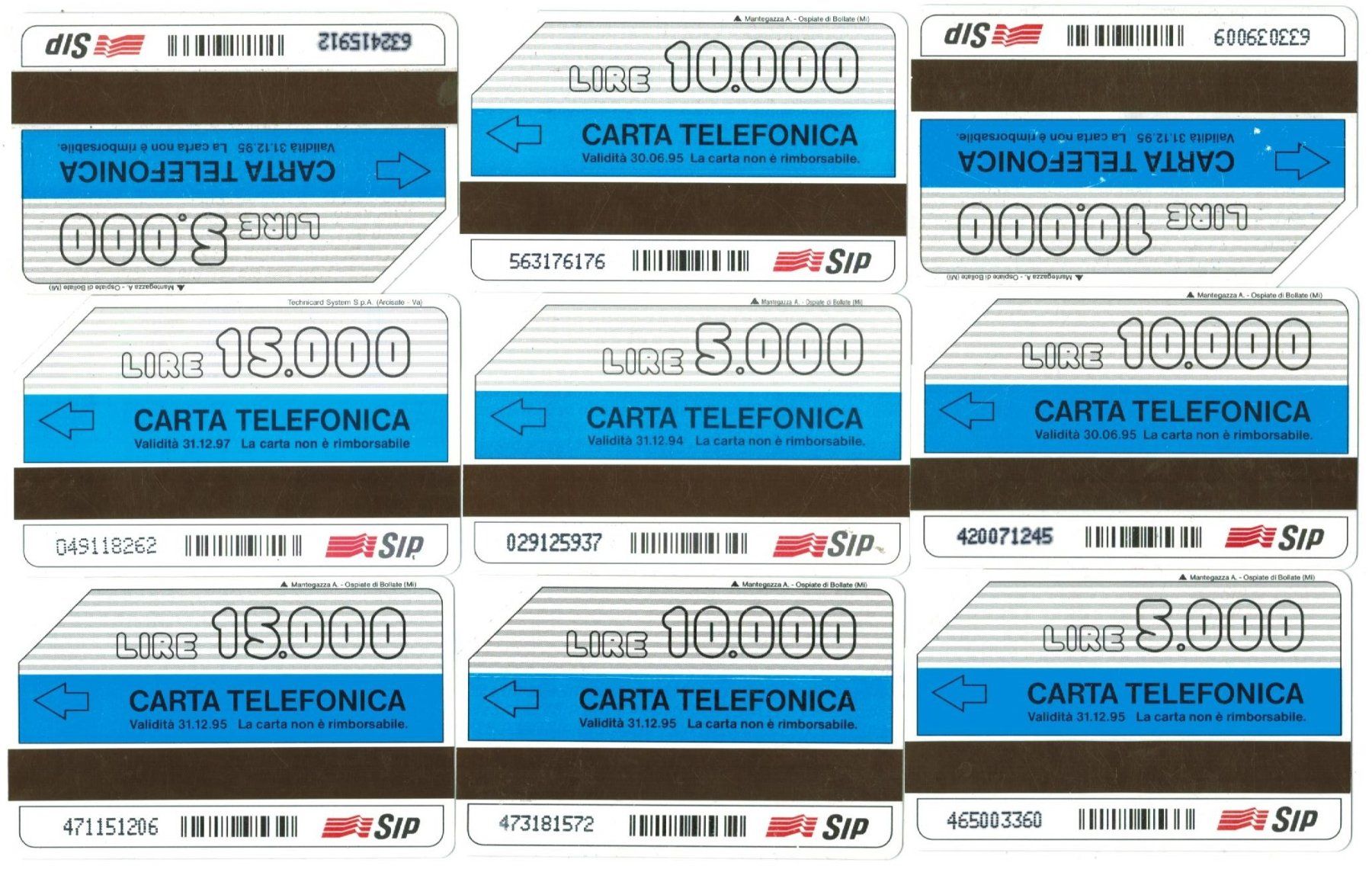Telefon- & Taxkarten: 9 Telefonkarten Italien – Gebraucht aus Zürich von Tolima194 1