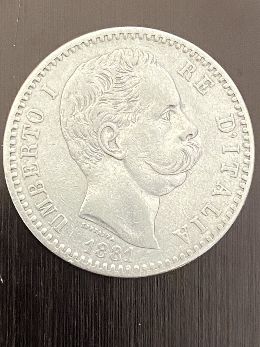 Tutti le monete: Italie, 2 lire 1881 Argent – Usato da Corsier-sur-Vevey venduto da Ginoarturo 1