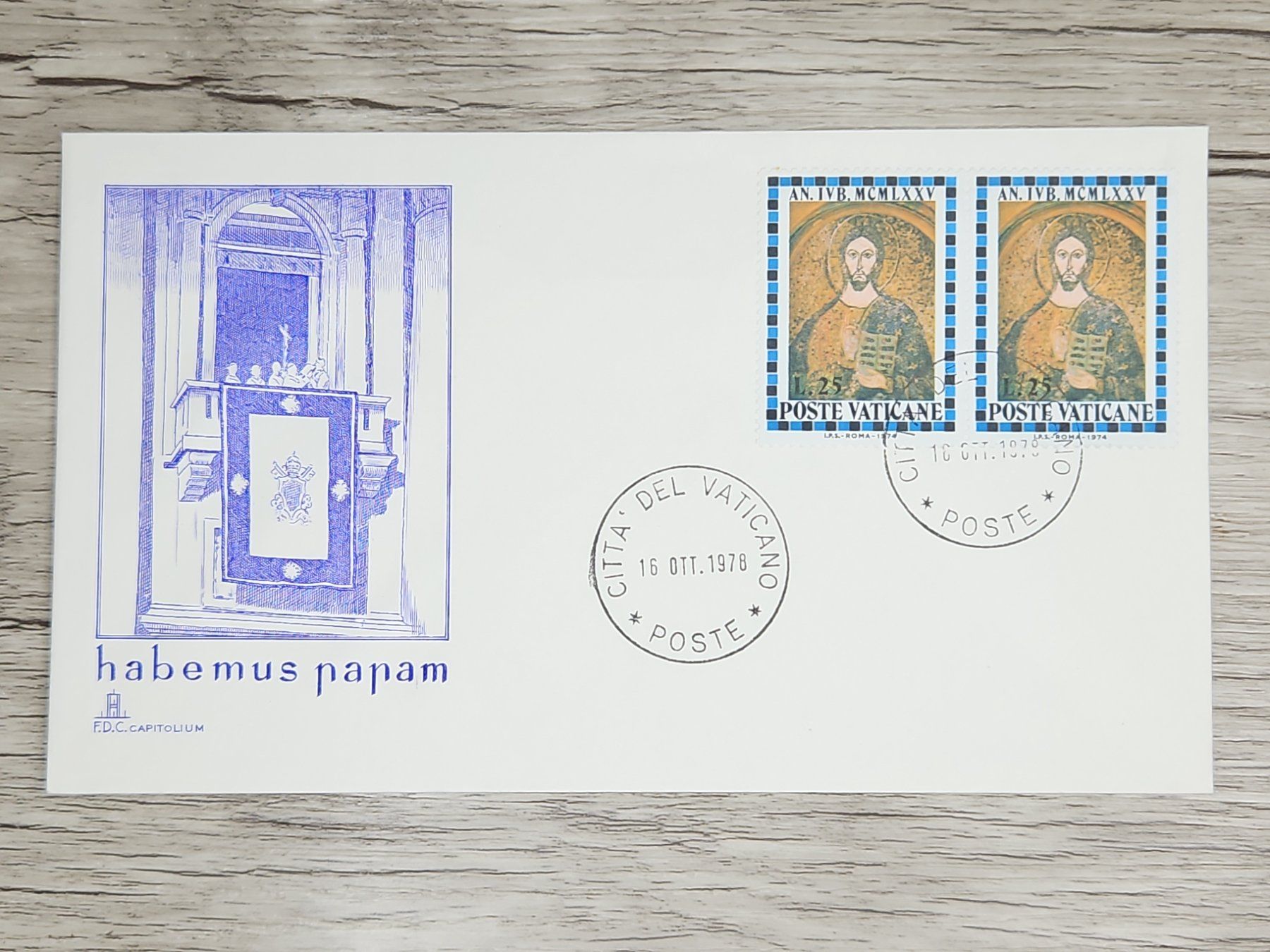 Tutti i francobolli: CL05 Enveloppe + Timbre Poste Vaticane 1978 – Usato da Cousset venduto da Patrick_Collections