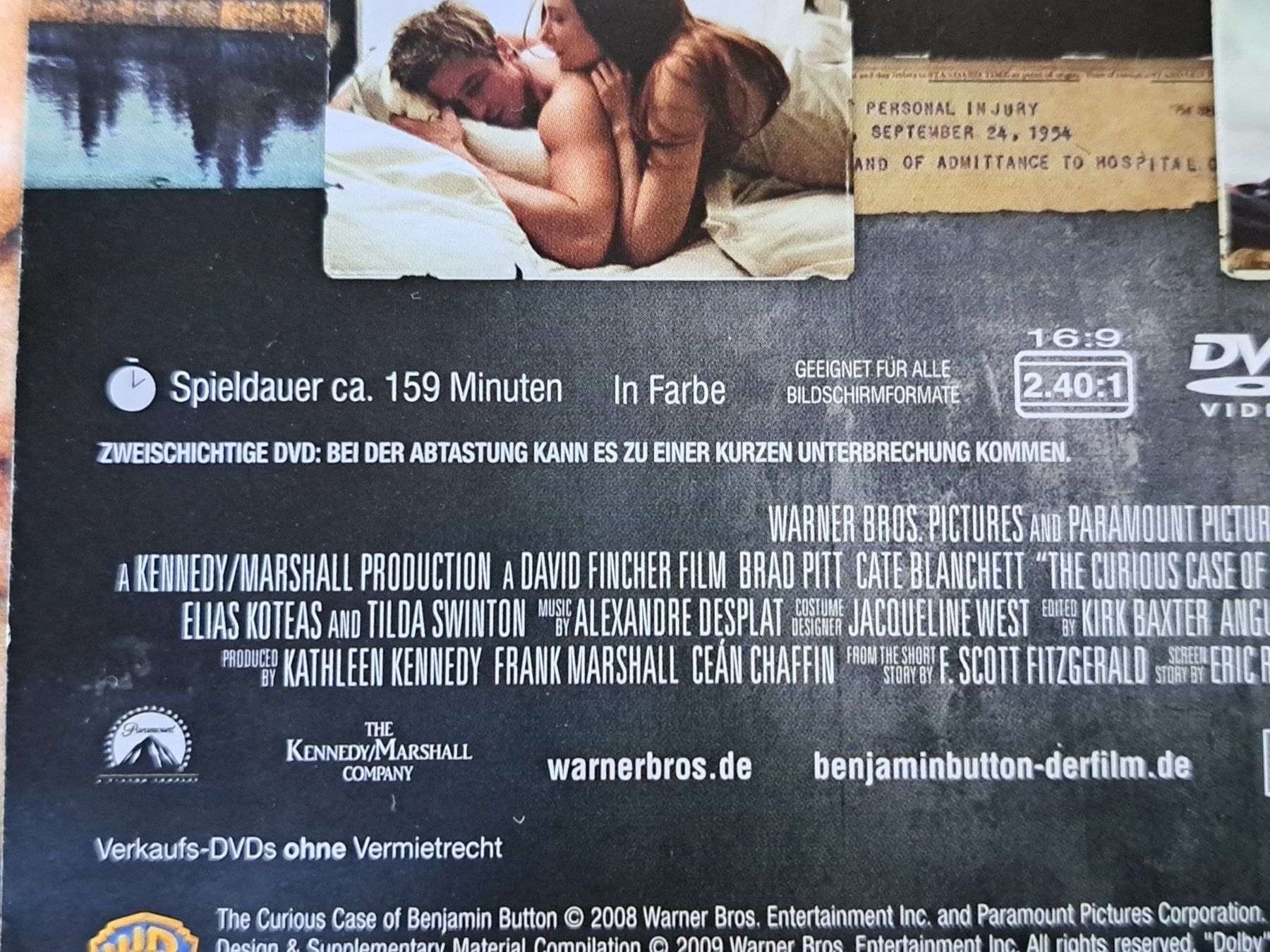 Alle DVDs: Der Seltsame Fall des Benjamin Button, Boxset 2 DVDs+Booklet – Gebraucht aus Unterseen von Kanica 5