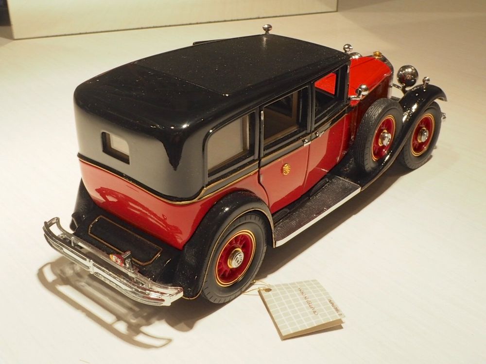 Miniature Mercedes 1911 Franklin Mint 1/24 - Noire, Métal Moulé, Occasion En Très Bel état