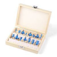 NEU✅ 15-teiliges 1/4-Zoll Fräser-Set für Holzbearbeitung