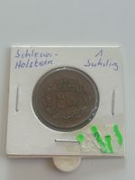 Münze Schleswig-Holstein 1 Sechsling 1850 Kupfer(S31)