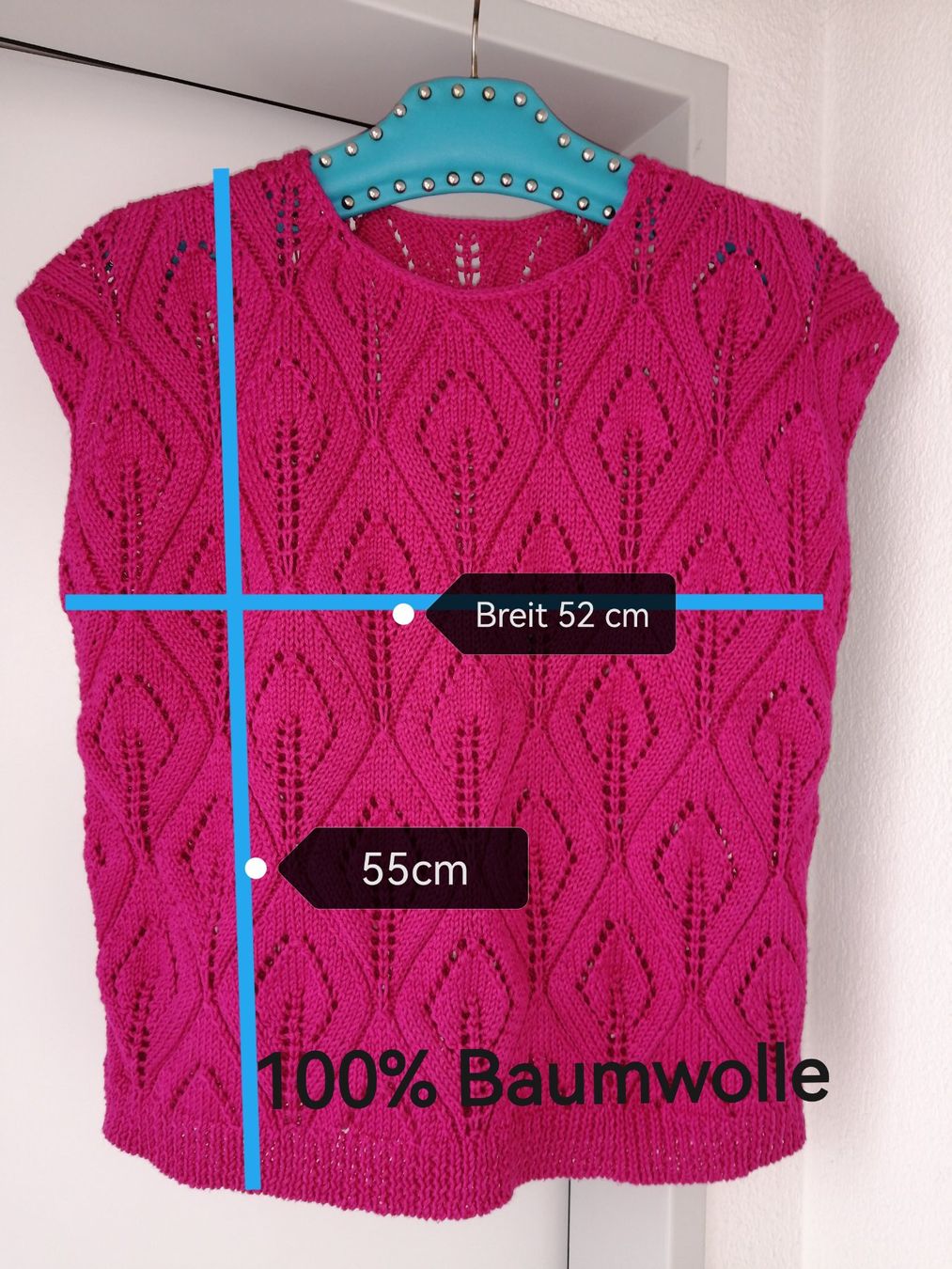 Pulls & Sweat-shirts: Pullover, durchbrochener Pullunder Handstricken – Neuf (Voir description) à Buchrain par nat_pl5p 9