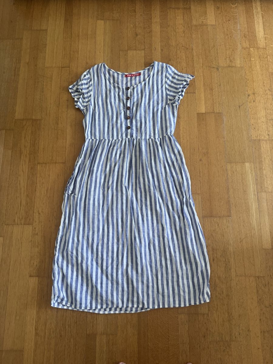 Kleider: Kleid gestreift PYNE & SMITH Grösse M 100% Leinen – Gebraucht aus Zürich von Grace07