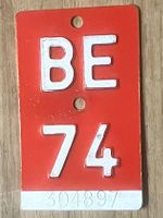 BE 74 - VELONUMMER - FAHRRADSCHILD - PLAQUE DE VELO - BE 74