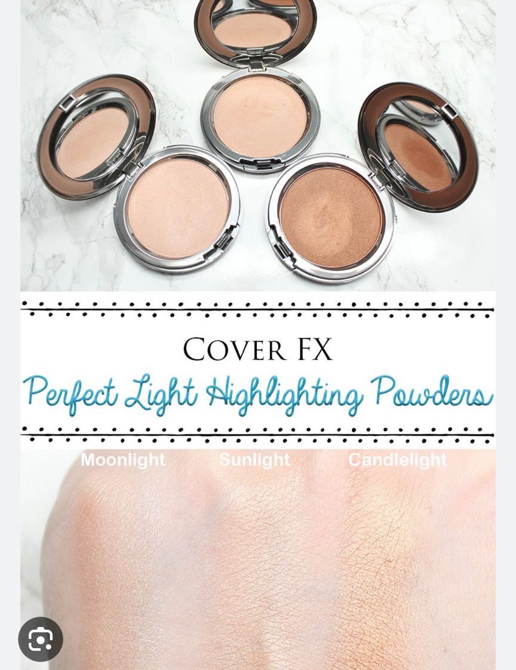 Make-up: COVER FX THE PERFECT LIGHT HIGHLIGHTING POWDER SUNLIGHT – Usato da Zürich venduto da deruja 7