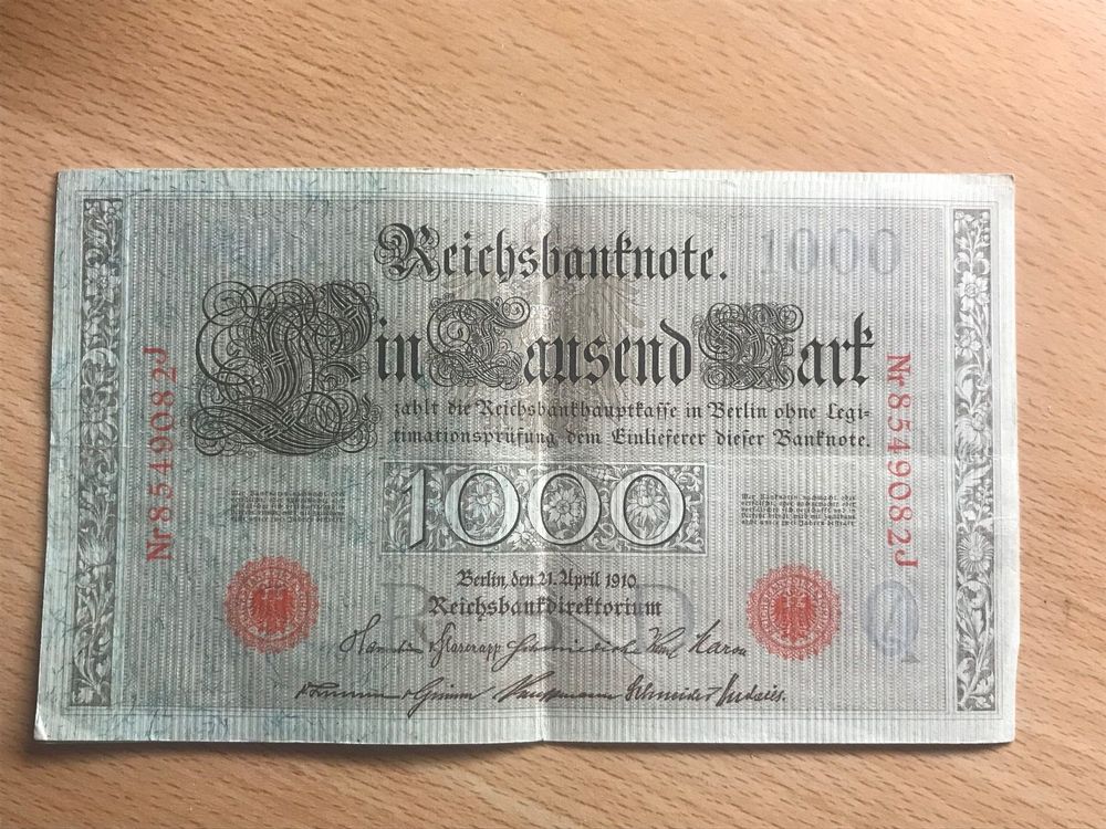 7 D-Mark Banknoten 1970-1980 – BBK I – Reproduktion – 5 Bis 1000 Mark – Originalgetreu, Beidseitig