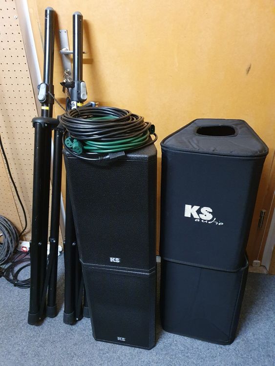 2x KSAudio CPA08 professionelle, aktive PALautsprecher Kaufen auf