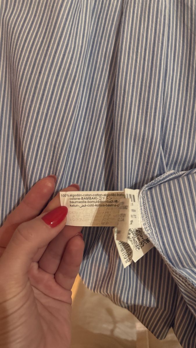 Zara Camicette: Zara Shirt, Blue/White Stripe, Contrast Collar, Size S – Nuovo (secondo la descrizione) da zug venduto da Inaar 6