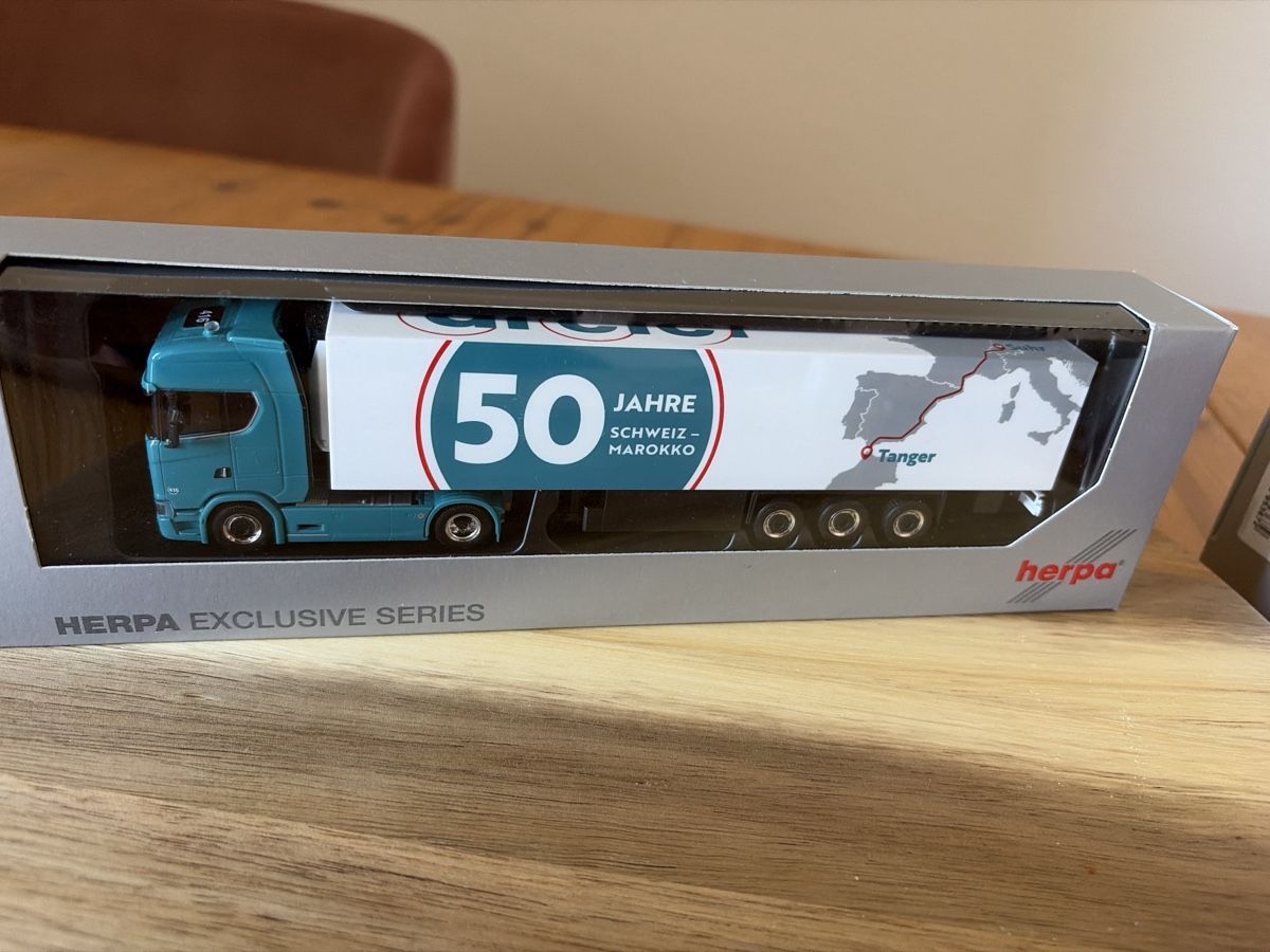 Herpa Kit di modellismo & Modellini statici: Scania von der Dreier Ag – Nuovo e nell'imballaggio originale da Ebikon venduto da MiaSophia01