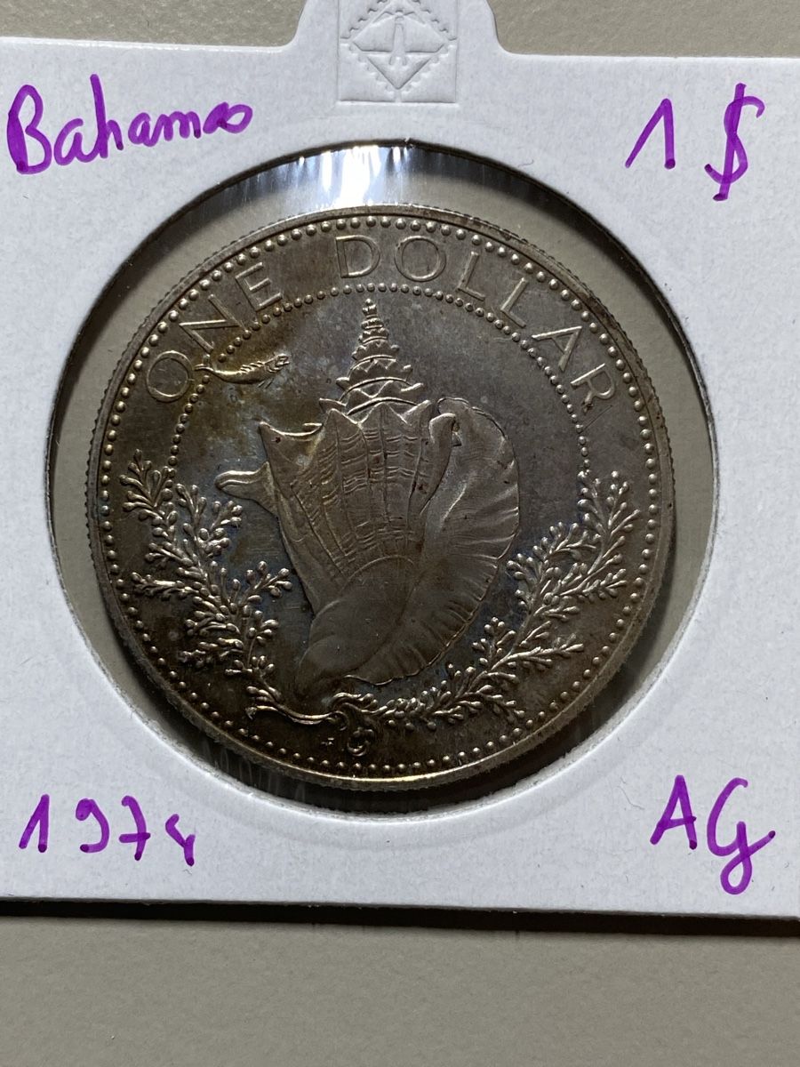 Tutti le monete: Bahamas - 1 dollar - 1974 - AG  – Usato da Payerne venduto da Mike1682