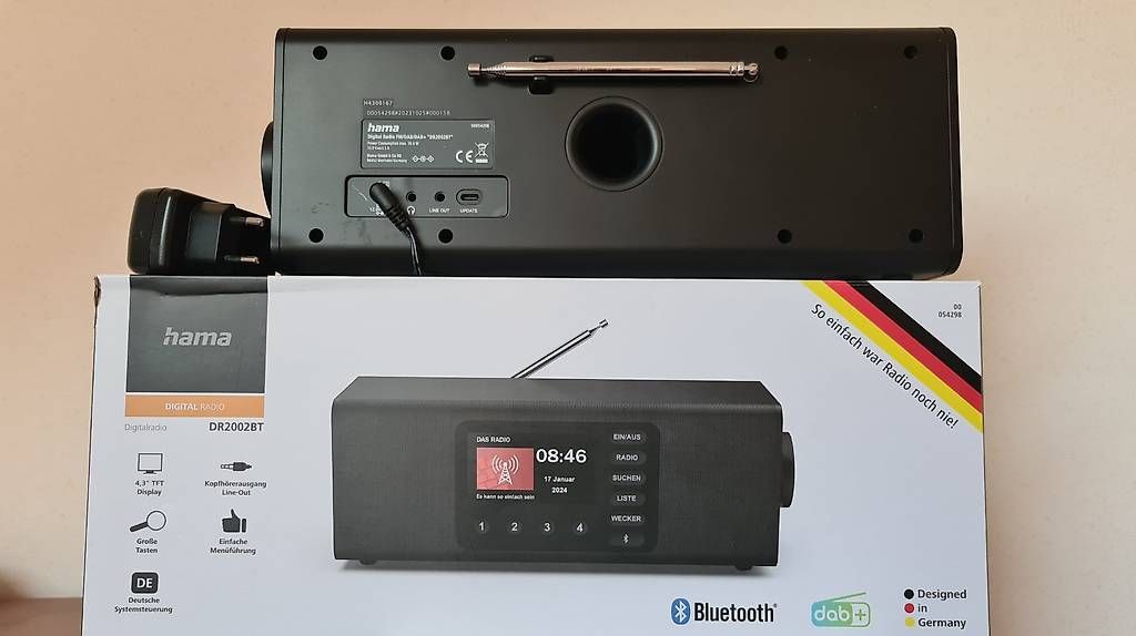 Hama Radio: Digital radio HAMA DR2002BT FM, DAB, DAB+, Bluetooth – Nuovo e nell'imballaggio originale da Cudrefin venduto da momopi 1